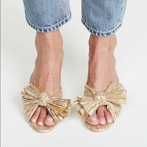 Loeffler Randall Penny Metallic Lamé Mules US (Size 9) Retails for $395